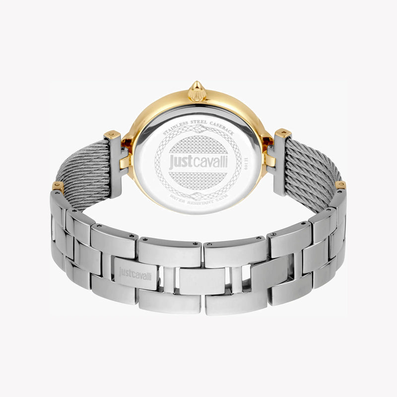 Just Cavalli Women's Silver & Gold Watch, White Dial | Jc1l169m0065 by i-watch