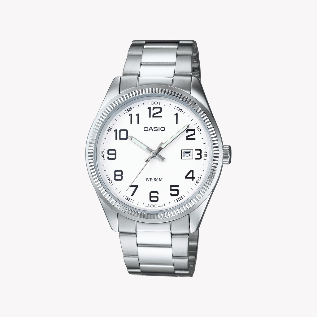 CASIO MTP-1302PD-7BVDF - MODERN ELEGANCE MEN'S WATCH WITH SLEEK SILVER STAINLESS STEEL BAND