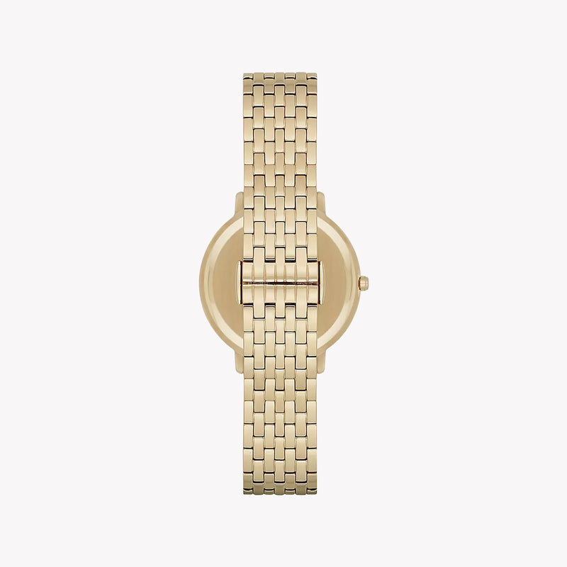 Emporio Armani Women's Gold Stainless Steel, White Dial | Ar11007 by i-watch