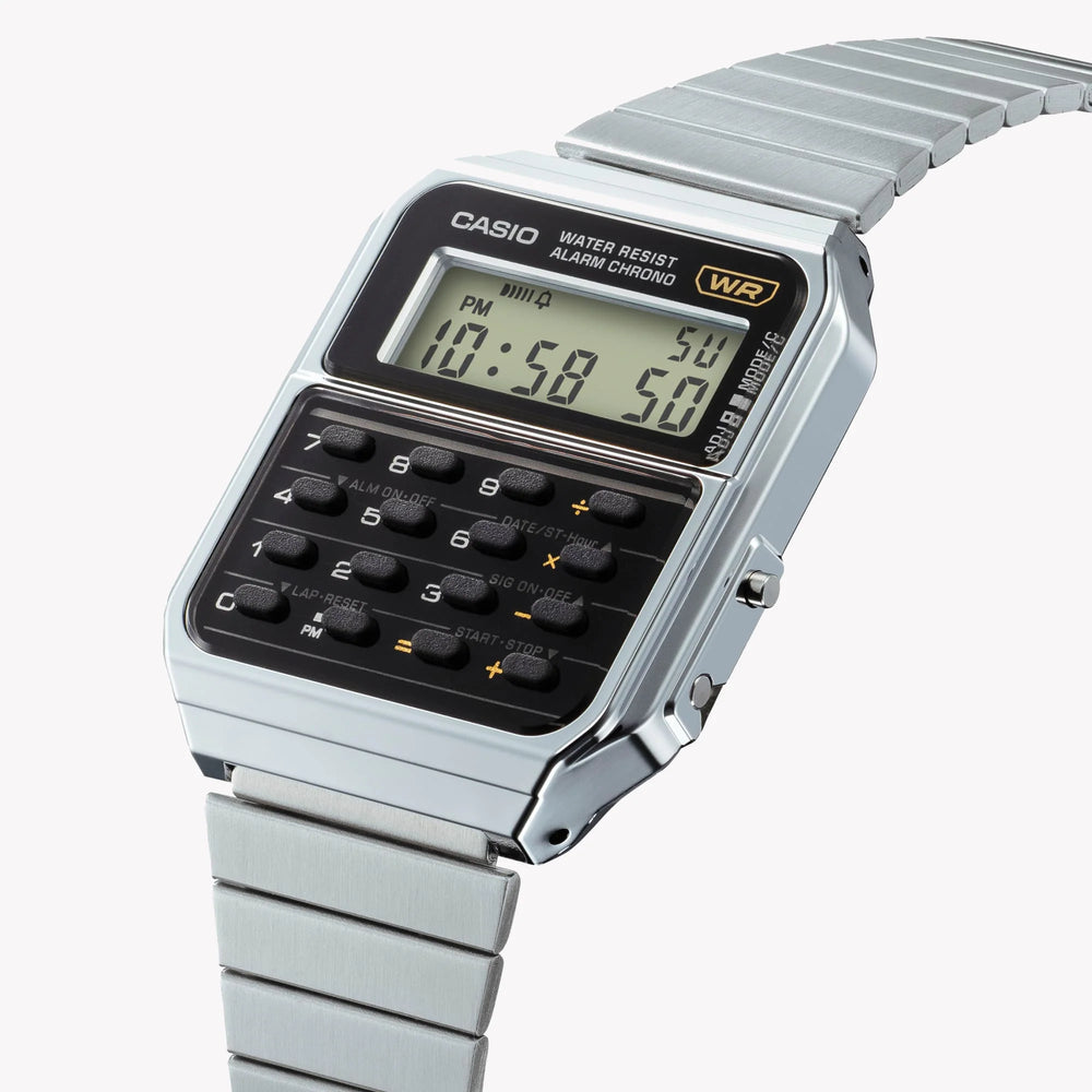 Casio Unisex Silver Resin Watch, Digital Dial | Ca-500we-1aef by i-watch