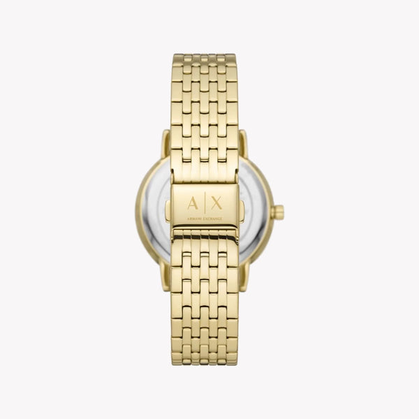 Armani Exchange Women's Gold Watch, Silver Dial | Ax5579