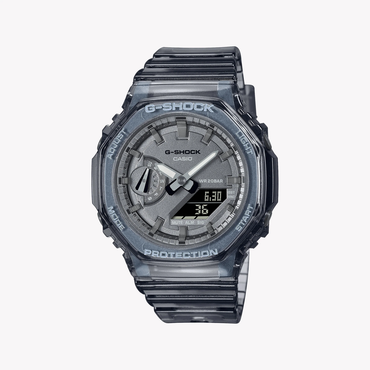 G-Shock Women's Gray Resin Watch, Gray Dial | Gma-S2100sk-1adr by i-watch