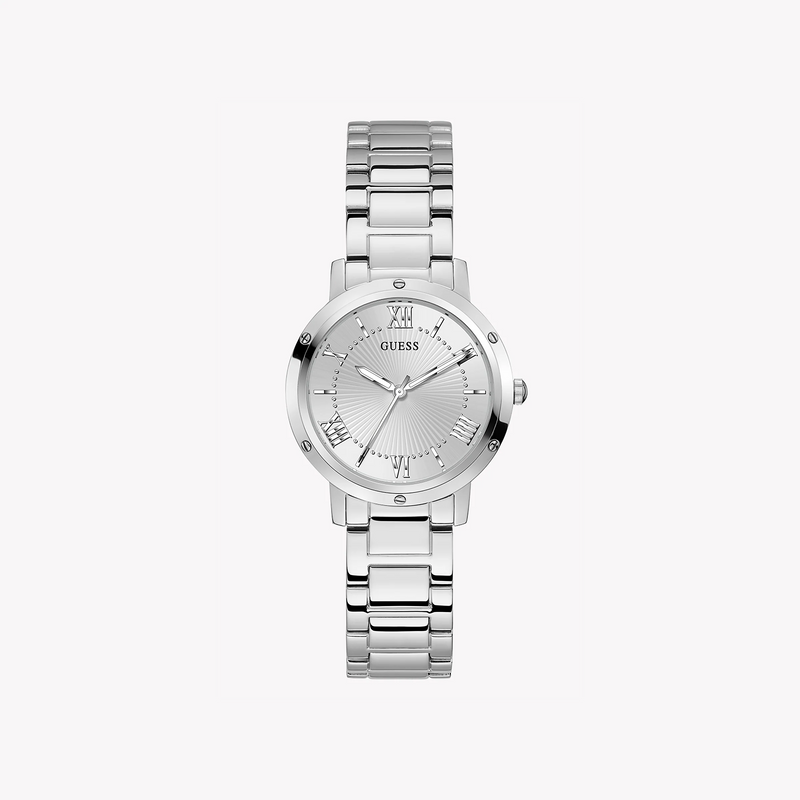 Guess Women's Silver Stainless Steel Watch, Silver Dial | Gw0404l1 by i-watch