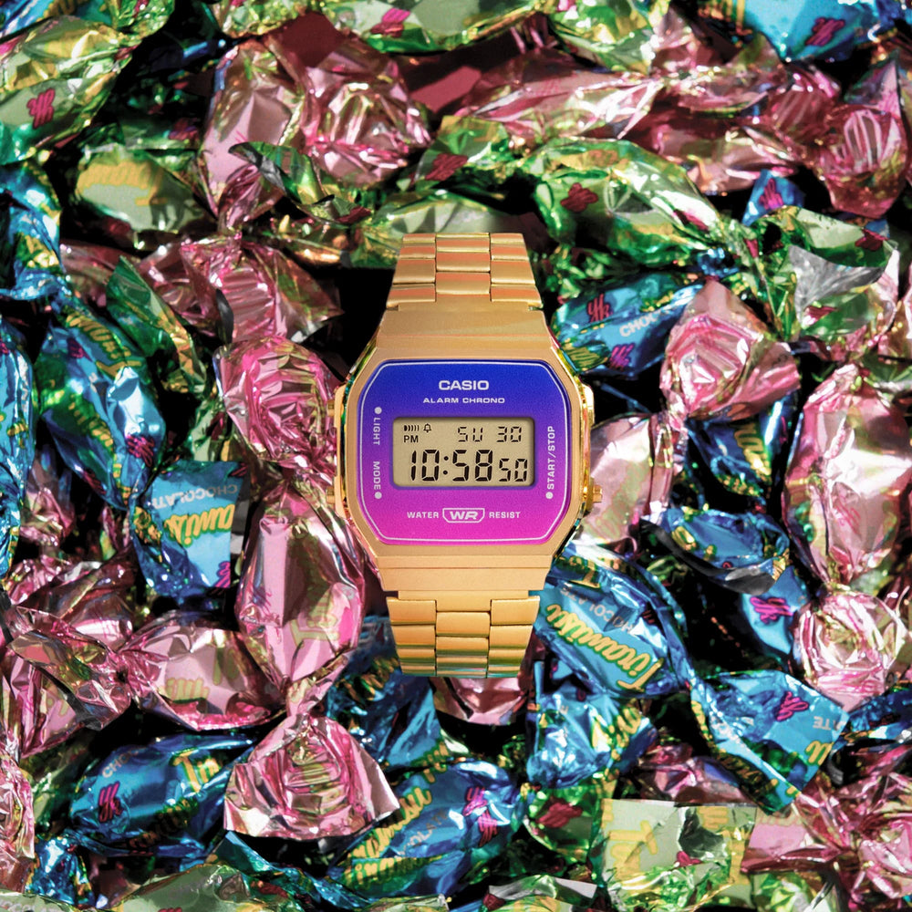 Casio Unisex Gold Stainless Steel Watch, Digital Display | A168werg-2adf by i-watch
