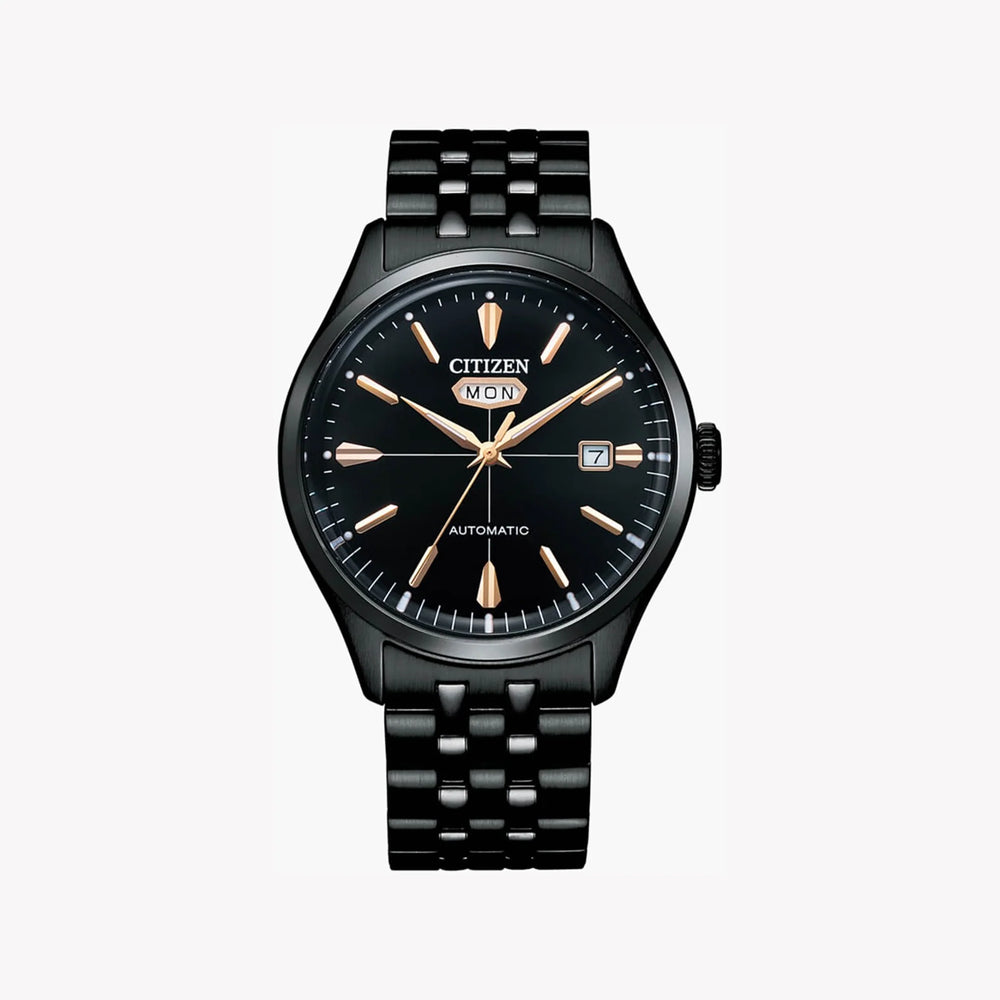 Citizen Nh8395-77e Black Steel Automatic - Powerful Elegance For Men's Style by i-watch