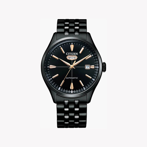 Citizen Nh8395-77e Black Steel Automatic - Powerful Elegance For Men's Style by i-watch