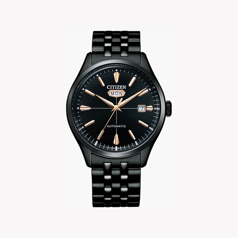 Citizen Nh8395-77e Black Steel Automatic - Powerful Elegance For Men's Style by i-watch