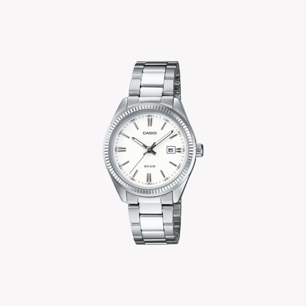 LTP-1302D-7A1VDF - TIMELESS ELEGANCE - SOPHISTICATED WOMEN'S METAL WATCH WITH WHITE DIAL