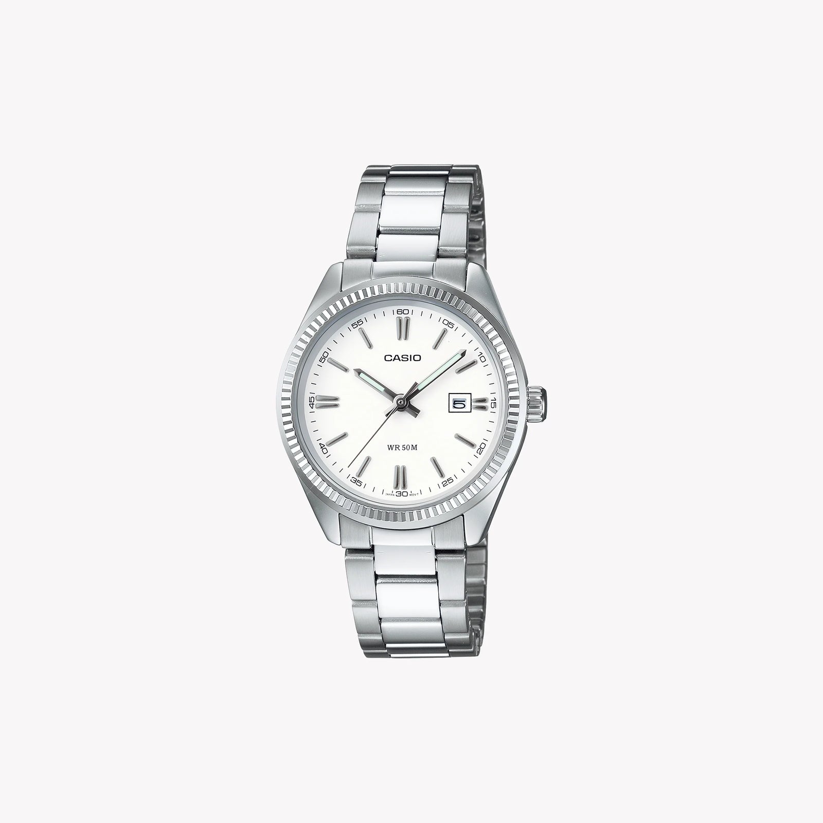 Timeless Elegance Women's Silver Watch, White Dial | Ltp-1302d-7a1vdf by i-watch
