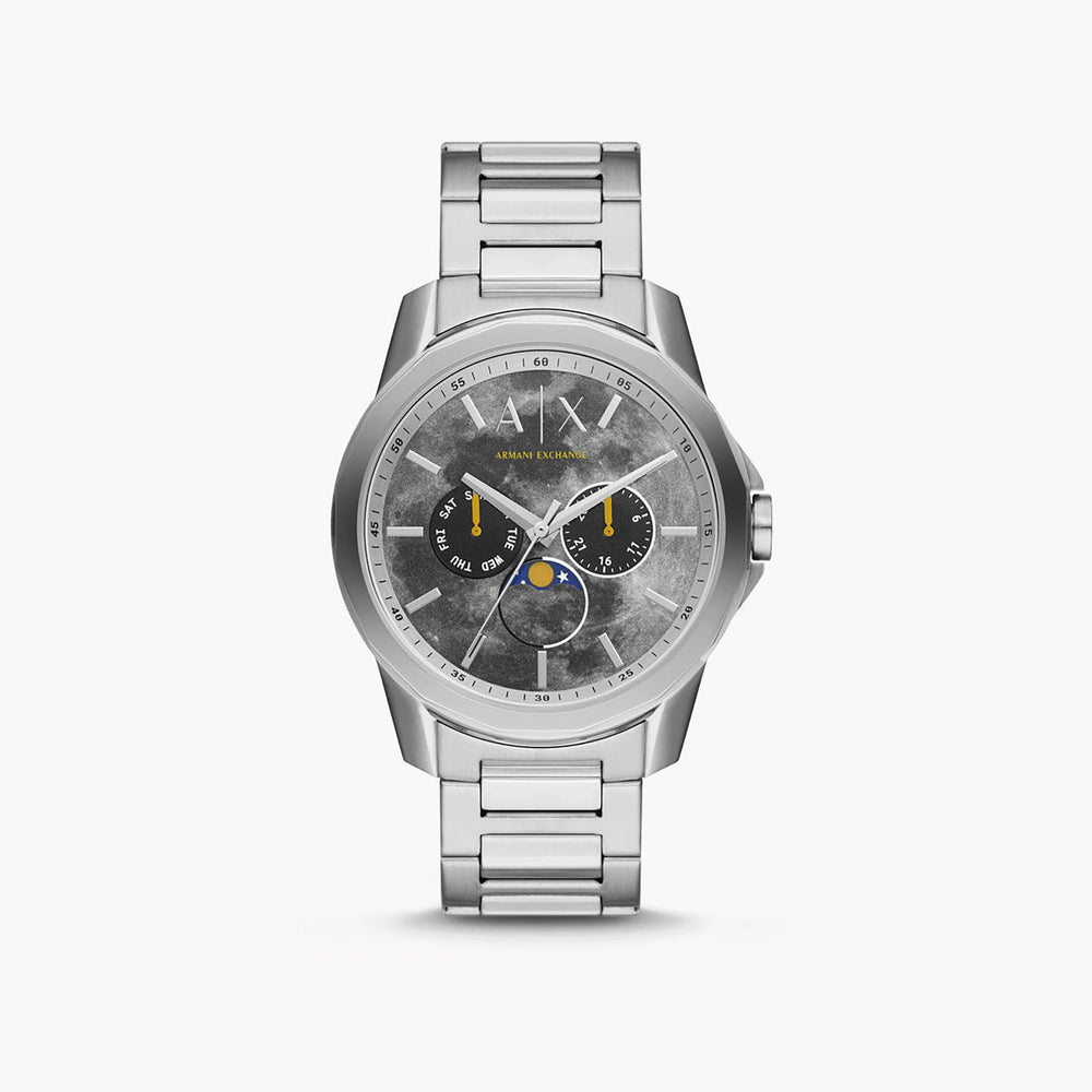 Armani Exchange Men's Silver Watch, Grey Dial | Ax1736 by i-watch