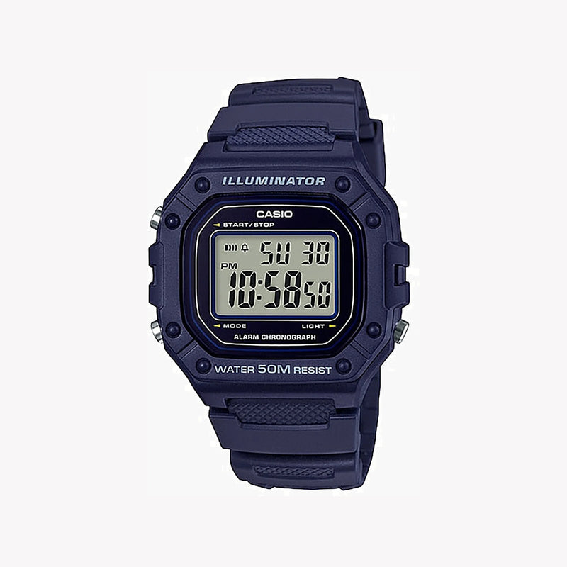 CASIO W-218H-2AV SPORTY STYLE - VERSATILE MEN'S DIGITAL WATCH WITH LED BACKLIGHT & WATER RESISTANCE-i-Watch-6