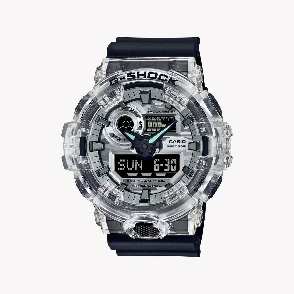 G-Shock Men's Silver & Black Resin Watch | Ga-700skc-1adr by i-watch