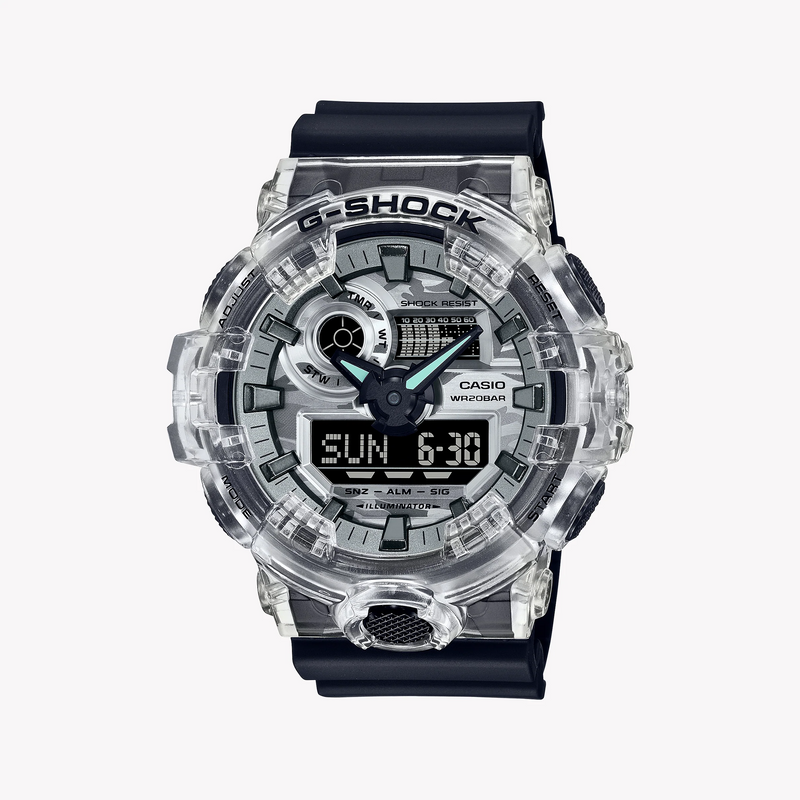 G-Shock Men's Silver & Black Resin Watch | Ga-700skc-1adr by i-watch