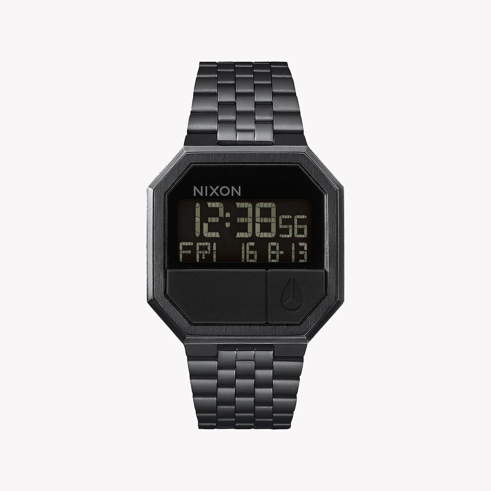 Nixon Men's Black Stainless Steel Watch, Black Dial | A158-001 by i-watch