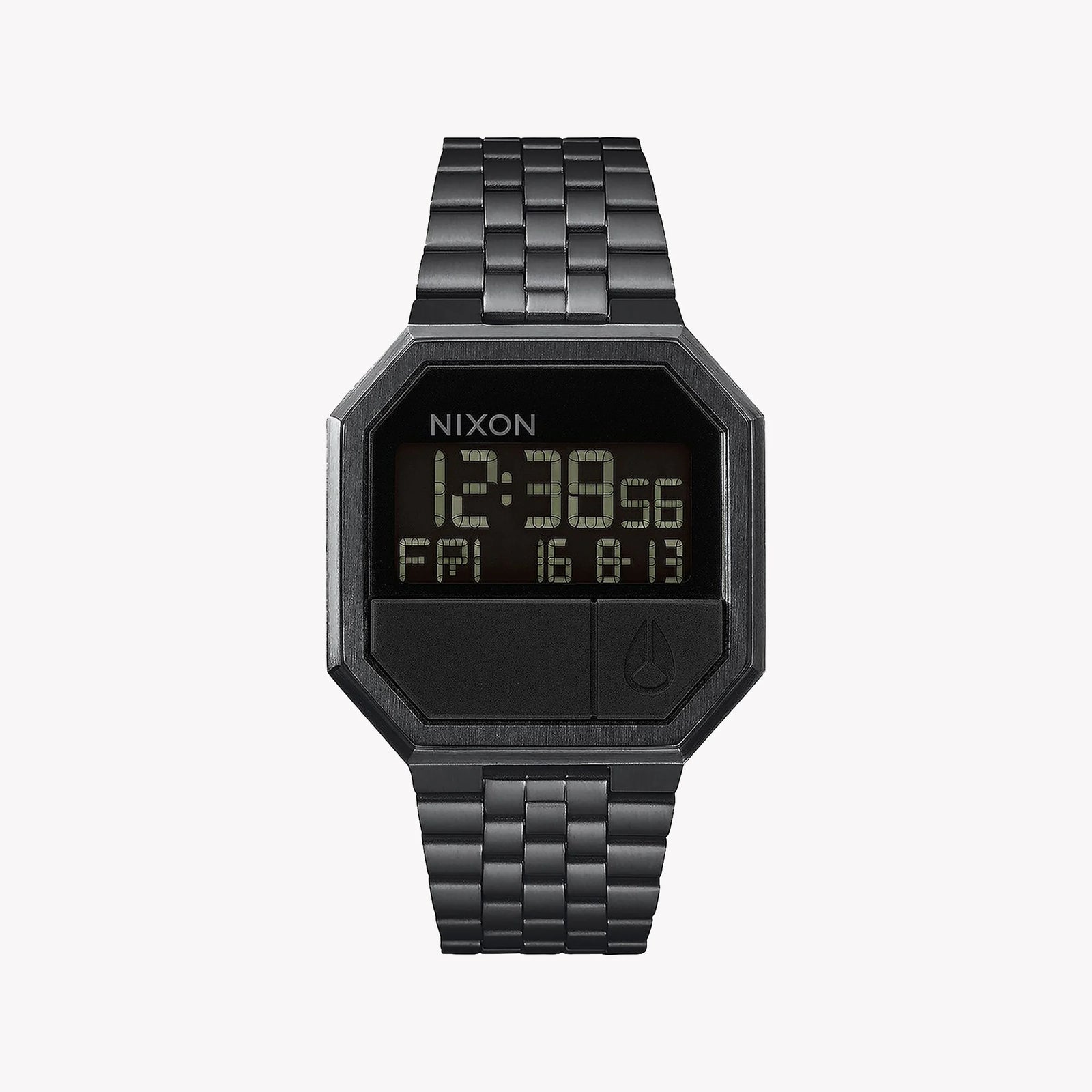 Nixon Men's Black Stainless Steel Watch, Black Dial | A158-001 by i-watch