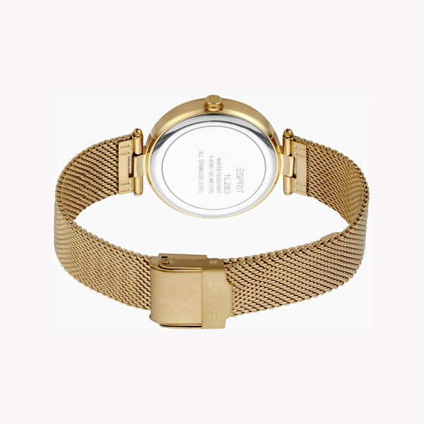 Esprit Women's Gold Stainless Steel Watch, Champagne Dial | Es1l175m0035 by i-watch