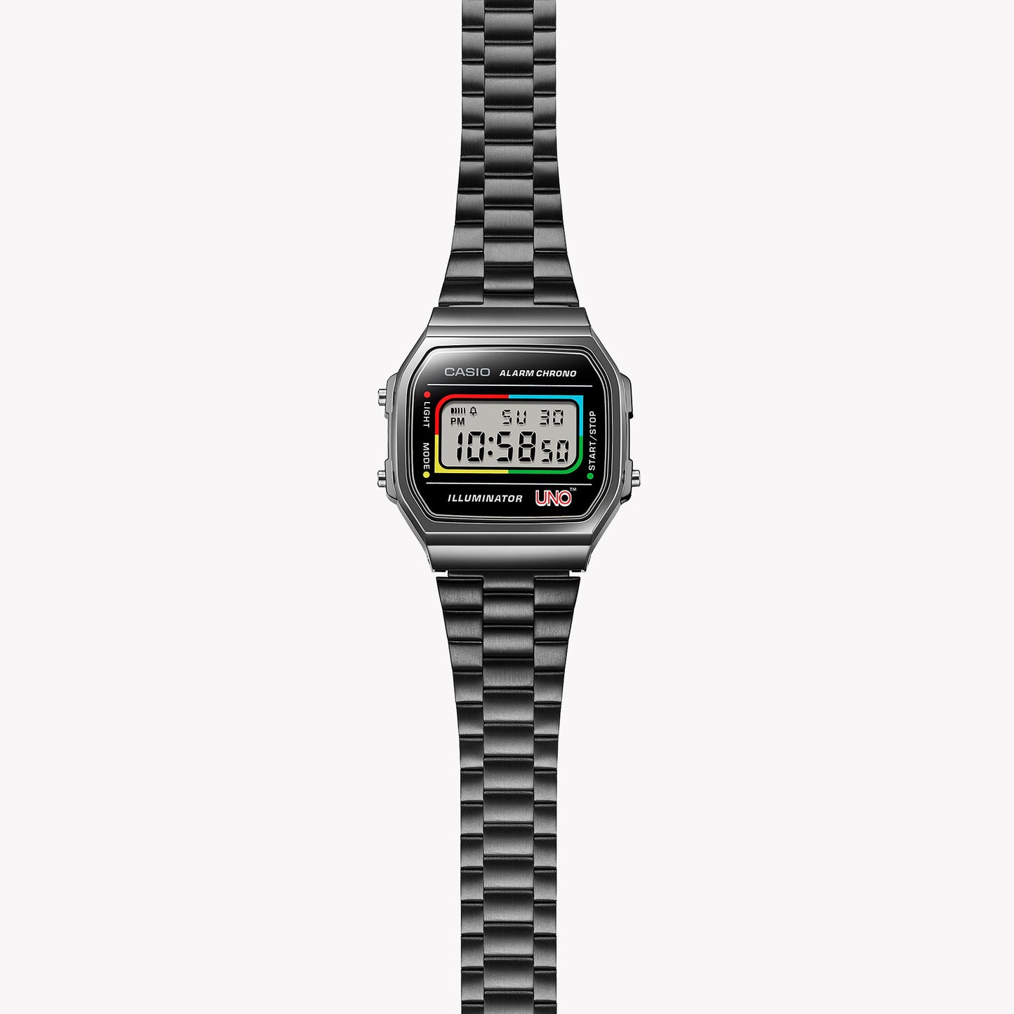 Casio A168WEUC-1A UNO™ collaboration model