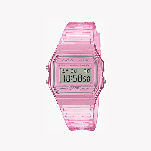 Casio F-91ws-4 Pink Digital Watch, Resin Band | F-91ws-4 by i-watch
