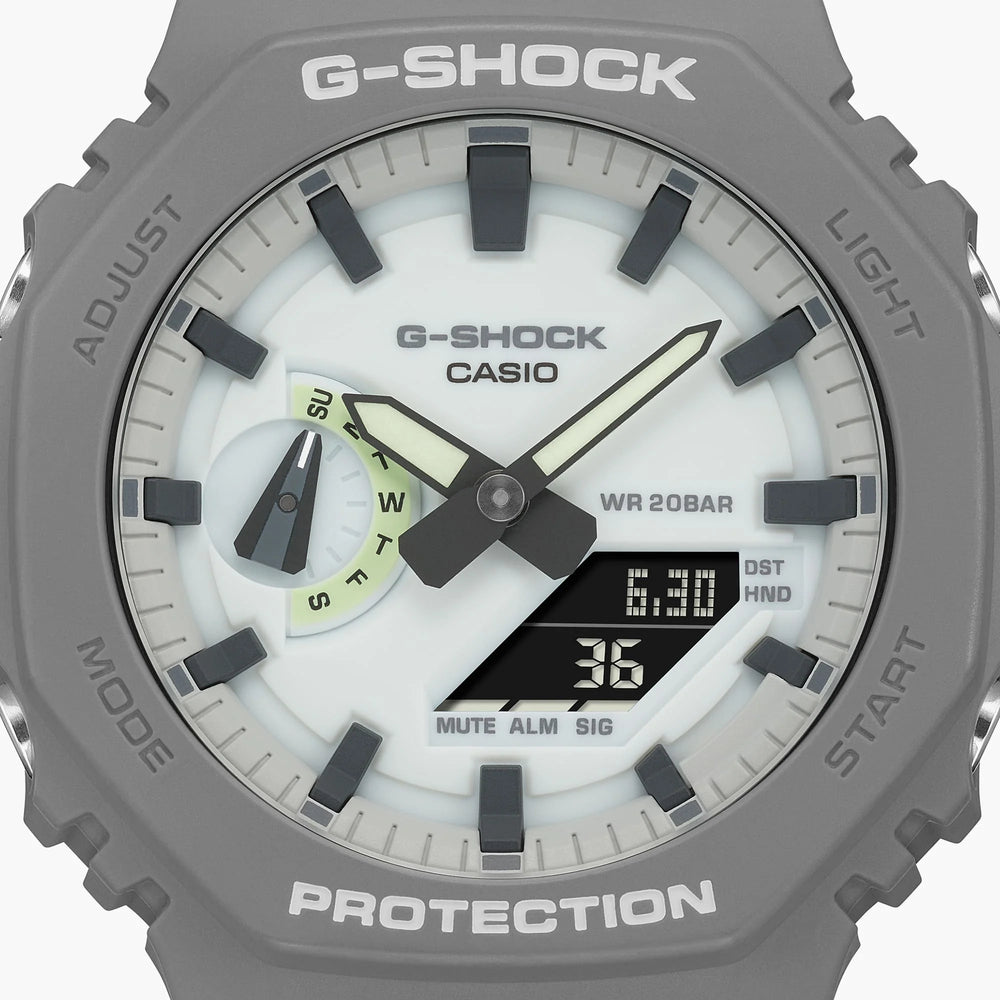 G-Shock Men's Gray Resin Watch, Gray Case & Band | Ga-2100hd-8adr by i-watch