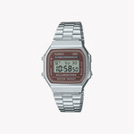 Casio A168WA-5AY Vintage Silber Unisex-Uhr