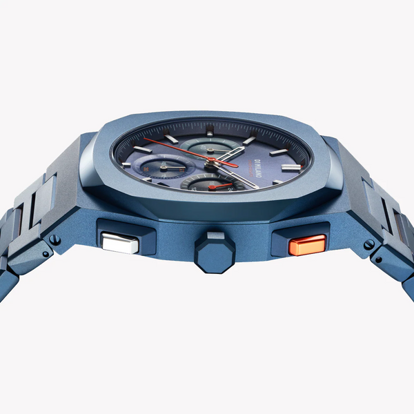 D1 MILANO Men's Blue Stainless Steel Watch, Blue Dial | D1-CHBJ12 by i-watch