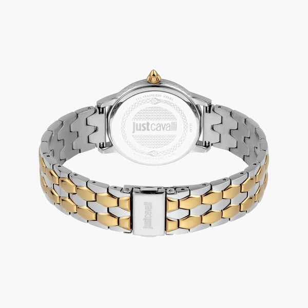Just Cavalli Women's Silver & Gold Watch, White Dial | Jc1l149m0075 by i-watch