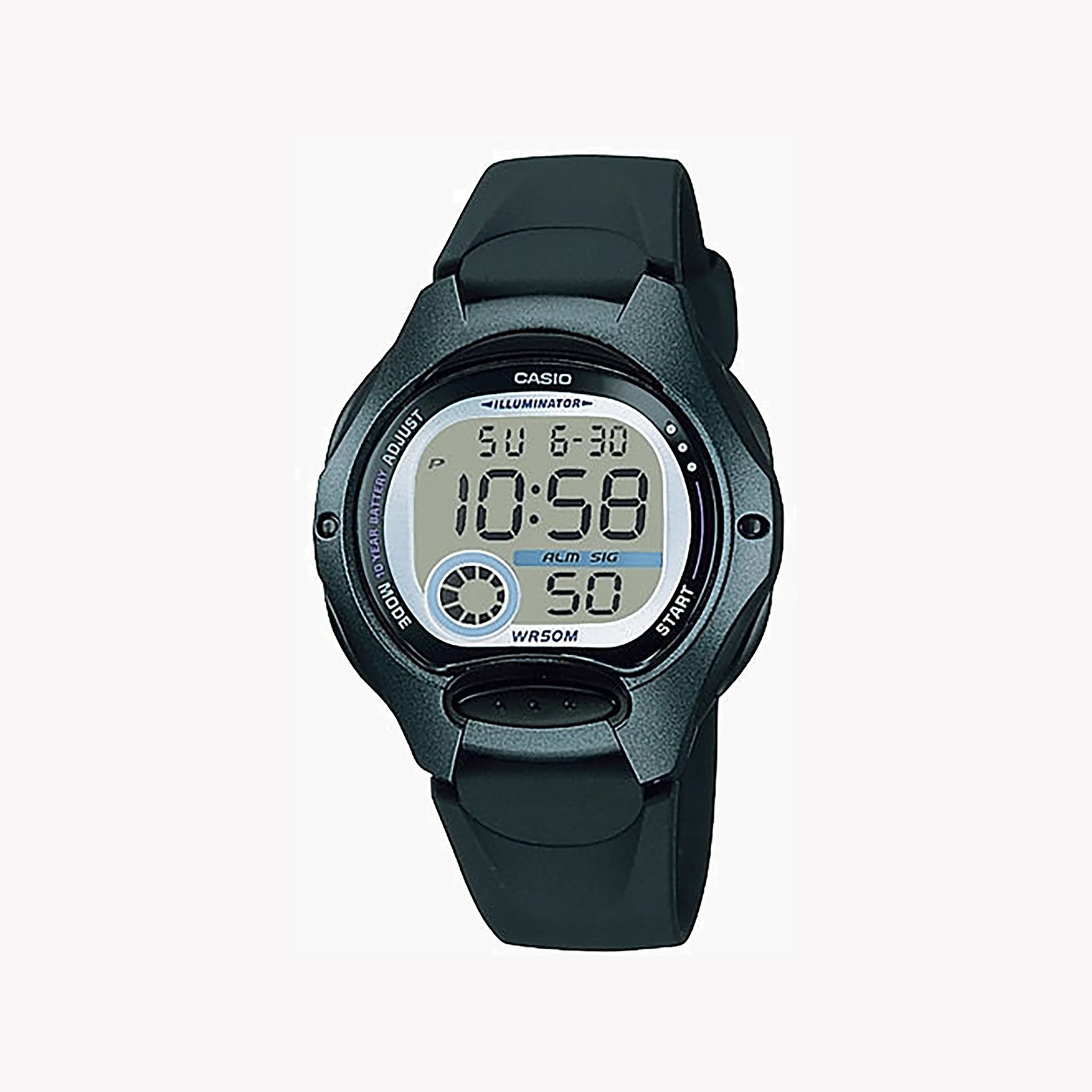 Casio Lw-200-1bvdg - Vibrant Sporty Style Digital Watch For Women With Green Resin Band by i-watch