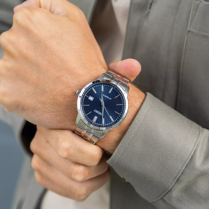 Seiko Men's Silver Watch, Dark Blue Dial | Srph87k1 by i-watch