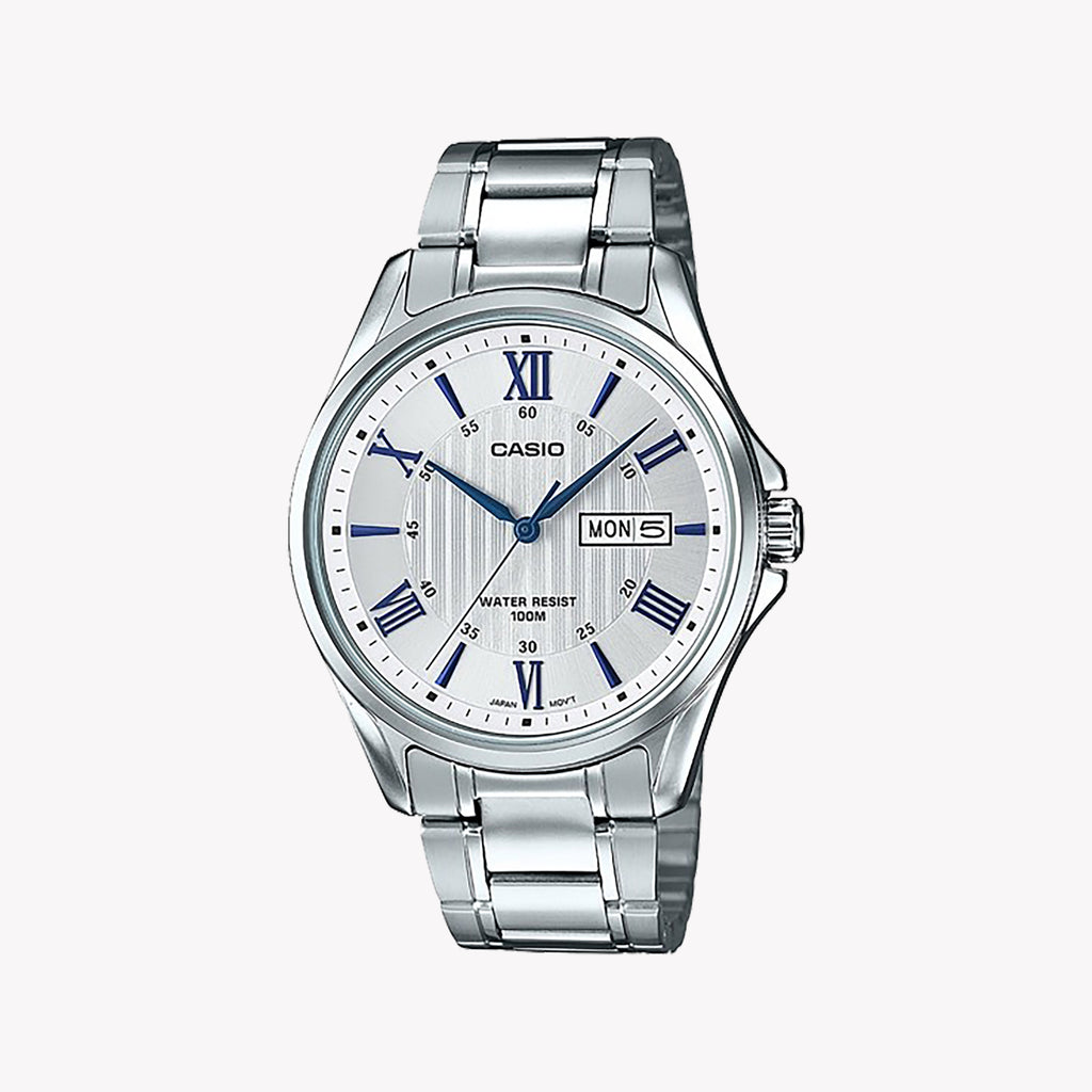 CASIO MTP-1302D-7A2VDF - TIMELESS ELEGANCE MEN'S WATCH WITH STAINLESS STEEL STRAP AND MINIMALIST DIAL