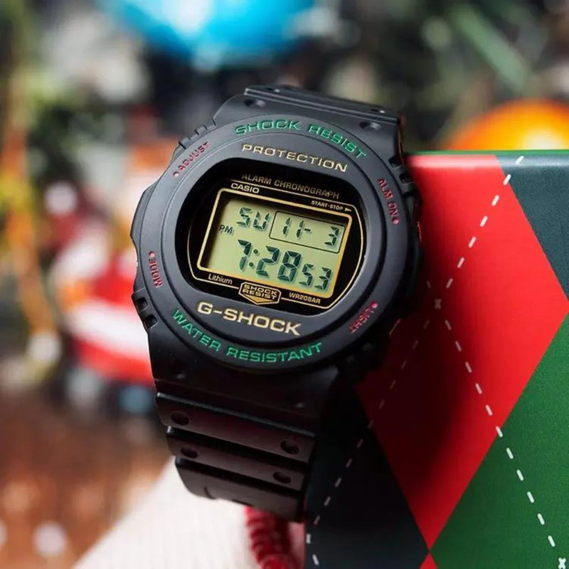 G-Shock Men's Black Resin Watch, Digital Dial | Dw-5700th-1dr by i-watch