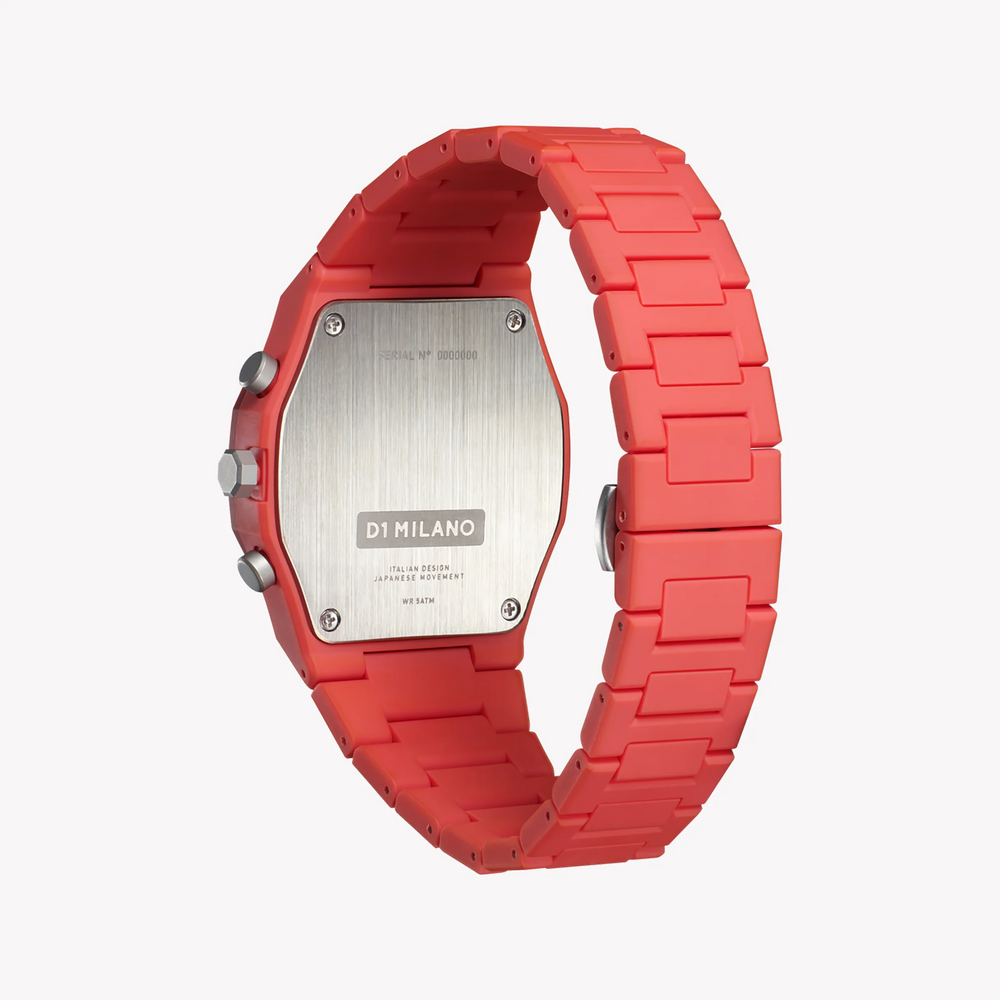 Vibrant Performance Men's Red Silicone Watch, Red Case | D1-PHBJ05 by i-watch