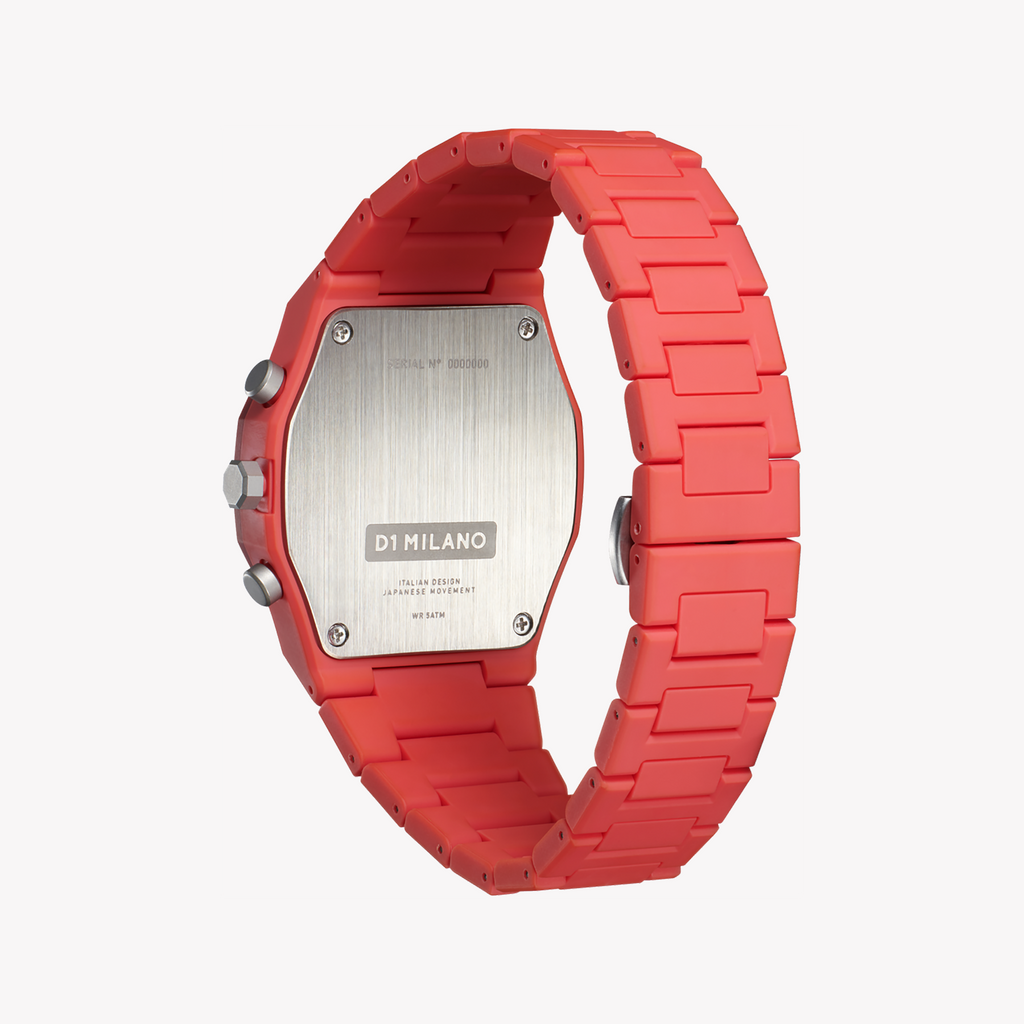 D1 MILANO D1-PHBJ05 Men's Red Silicone Quartz Watch-i-Watch-3