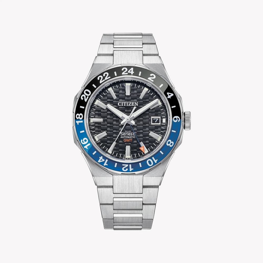 Dynamic Precision Men's Silver Stainless Steel Watch, Black Dial | Nb6031-56e by i-watch
