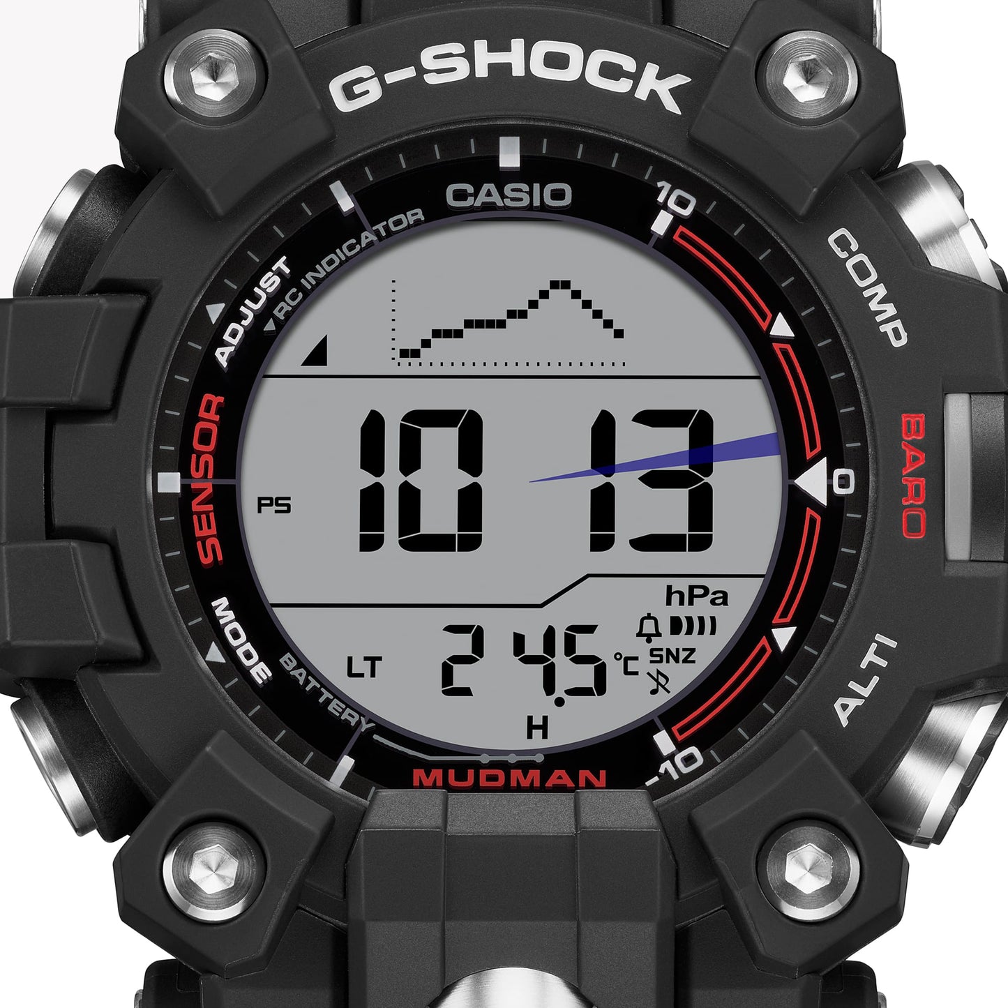 CASIO G-SHOCK GW-9500-1 MASTER OF G MUDMAN Black Men's Watch