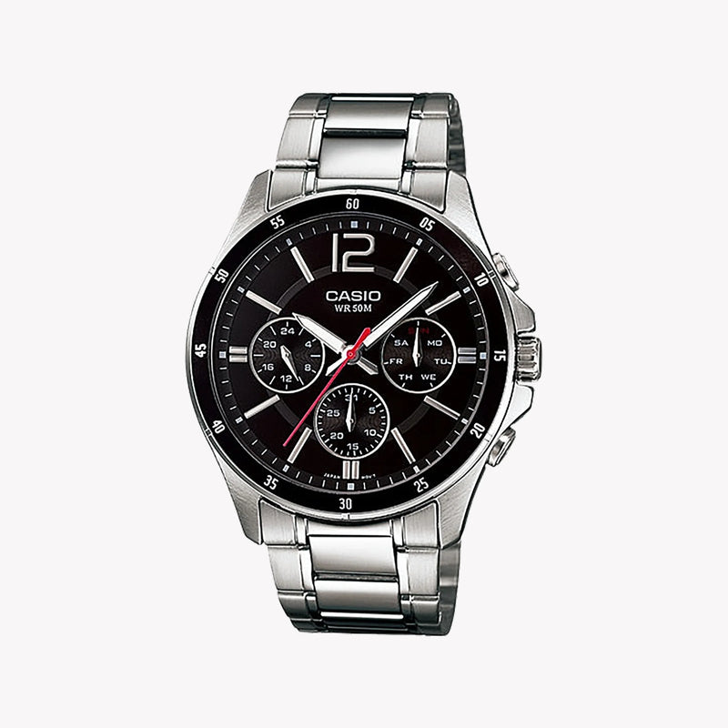 Casio Men's Stainless Steel Watch, Silver | Mtp-1374d-1avdf by i-watch
