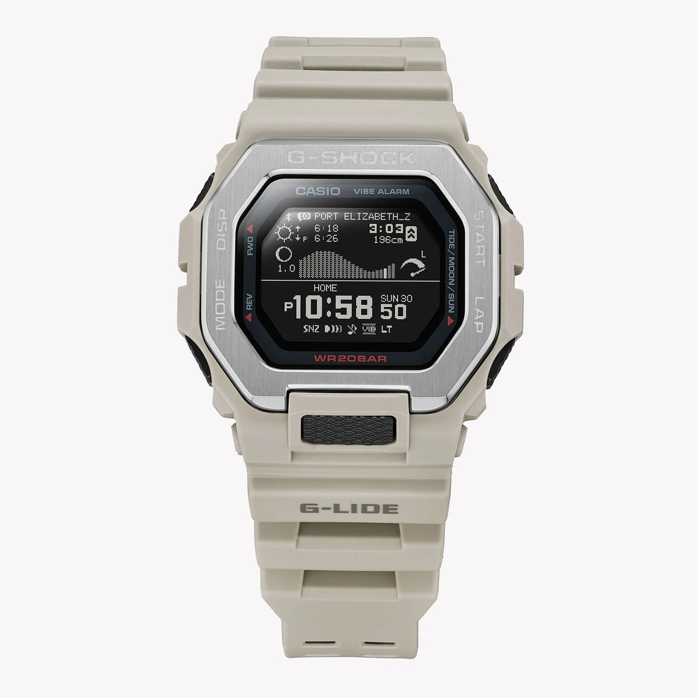 G-Shock Men's White Resin Watch, Stainless Steel | Gbx-100-8dr by i-watch