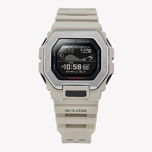 G-Shock Men's White Resin Watch, Stainless Steel | Gbx-100-8dr by i-watch
