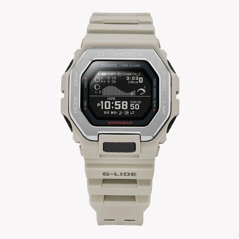 G-Shock Men's White Resin Watch, Stainless Steel | Gbx-100-8dr by i-watch