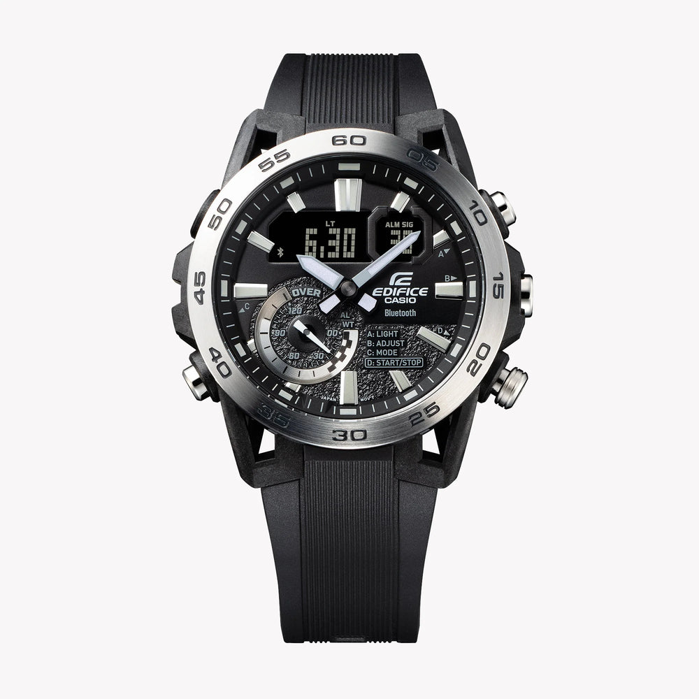 Edifice Men's Black Watch, Composite Case | Ecb-40p-1aef by i-watch