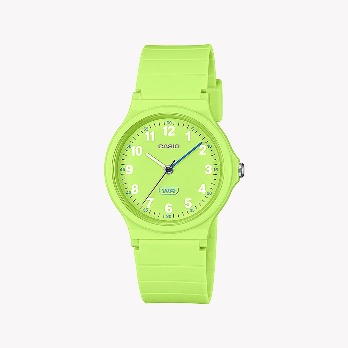 Montre Casio Timeless Collection Pop - Bracelet en résine bio - Vert LQ-24B-3BEF