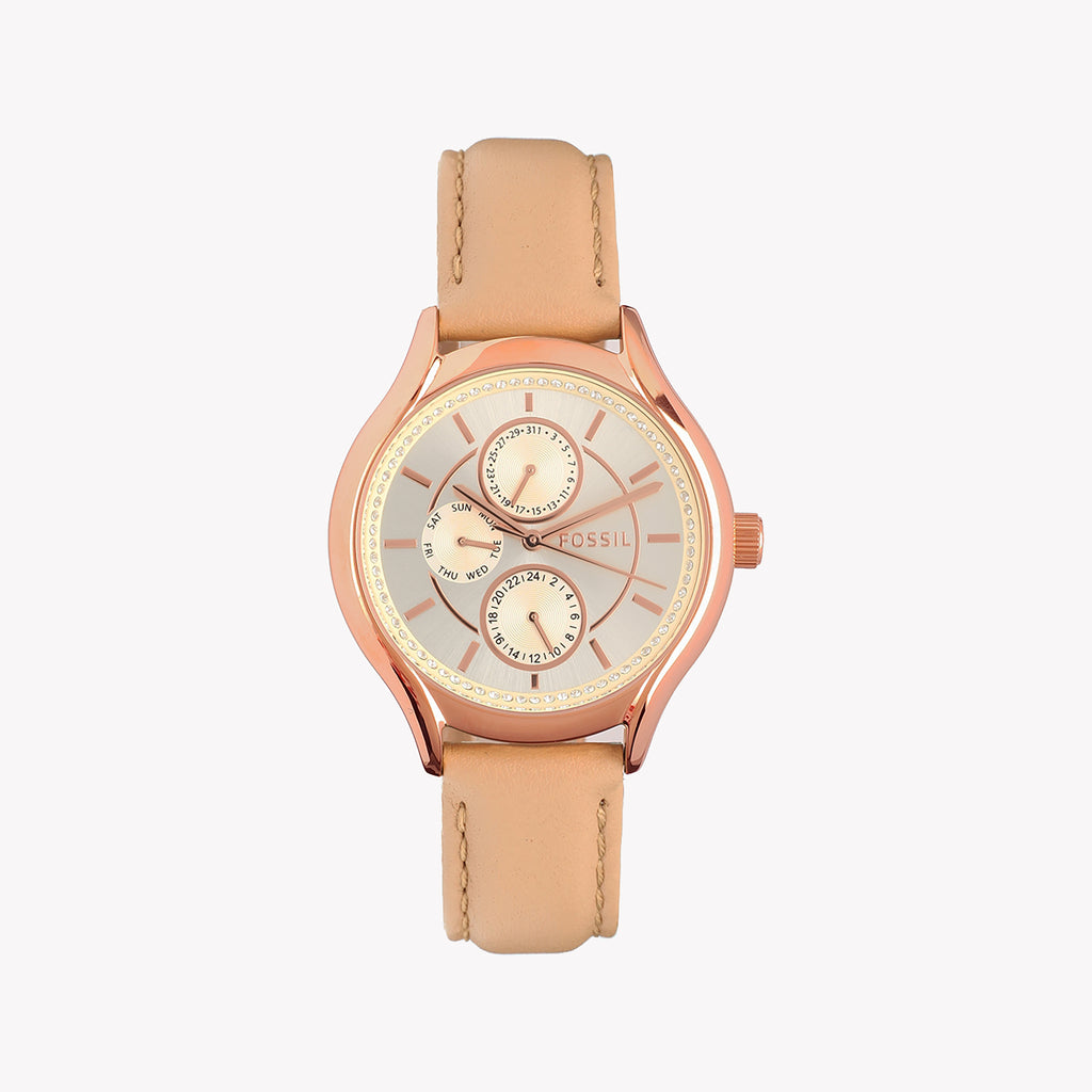 FOSSIL BQ1586 ROSE GOLD CHIC - ELEGANT TIMEPIECE FOR MODERN WOMEN