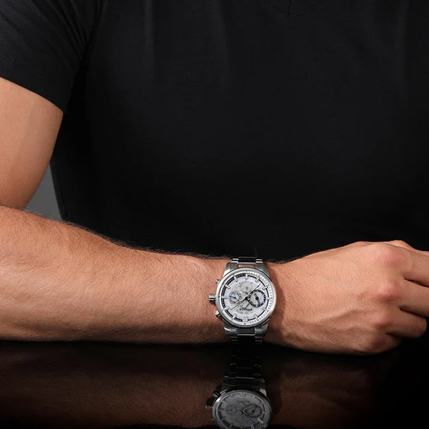 Police Men's Silver Stainless Steel Watch, Grey Dial | Pewjk2227004 by i-watch