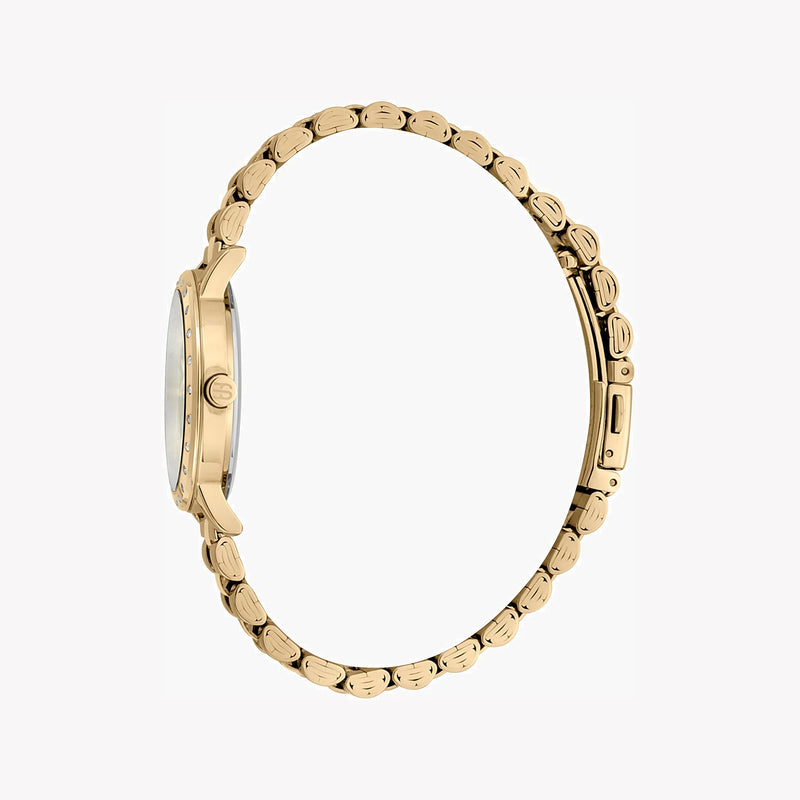 Esprit Women's Gold Stainless Steel Watch, Silver Dial | Es1l191m0015 by i-watch