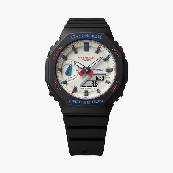 Casio G-Shock Gma-S2100wt-1adr Oak Compact - Elegant Resilience Series Women's Watch With Black Resin BAnd and White Dial by i-watch
