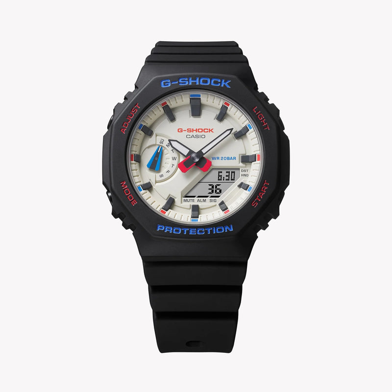 Casio G-Shock Gma-S2100wt-1adr Oak Compact - Elegant Resilience Series Women's Watch With Black Resin BAnd and White Dial by i-watch