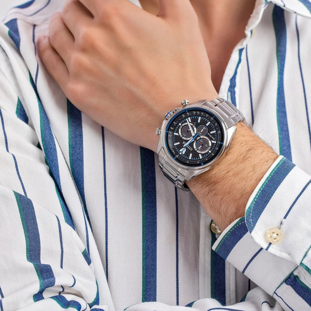 Citizen Ca4560-81e Dynamic Precision - Elegant Stainless Steel Chronograph Watch For Modern Men by i-watch