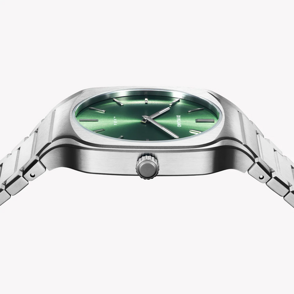 D1 MILANO Men's Silver Stainless Steel, Dark Green Dial | D1-SQBJ06 by i-watch