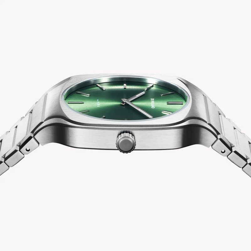D1 MILANO Men's Silver Stainless Steel, Dark Green Dial | D1-SQBJ06 by i-watch