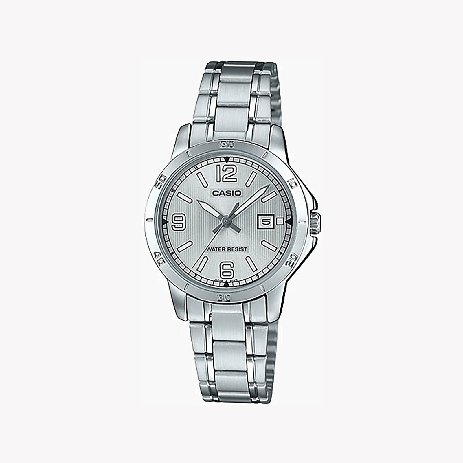 Casio Women's Silver Stainless Steel Watch, Silver Dial | Ltp-V004d-7b2udf by i-watch