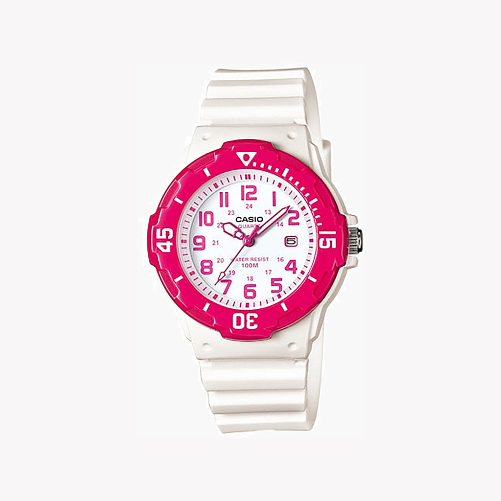 CASIO LRW-200H-4BVDF ADVENTURE TIME - WOMEN'S SPORTY CHIC WHITE RESIN DIGITAL WATCH